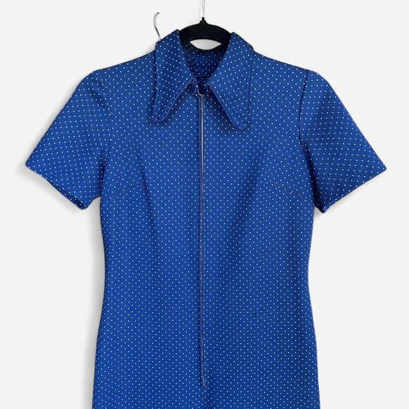 Vintage handmade 1970s jumpsuit with flare pants - Picture 2 of 5